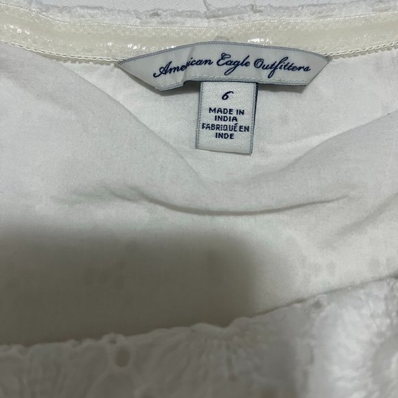 American Eagle White Strapless Dress Size 6 - Picture 8 of 8